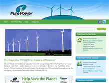 Tablet Screenshot of mypurepower.com